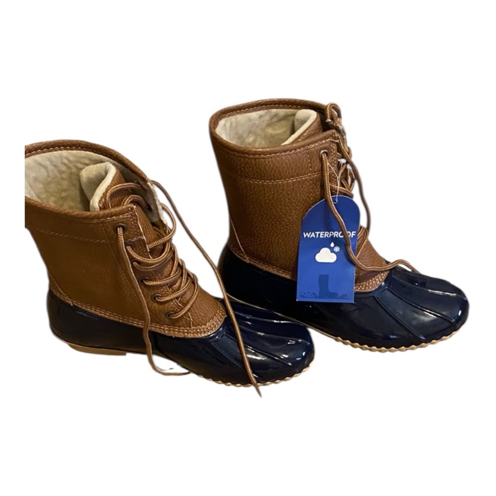 Jambu Brown and Navy Winter Boots